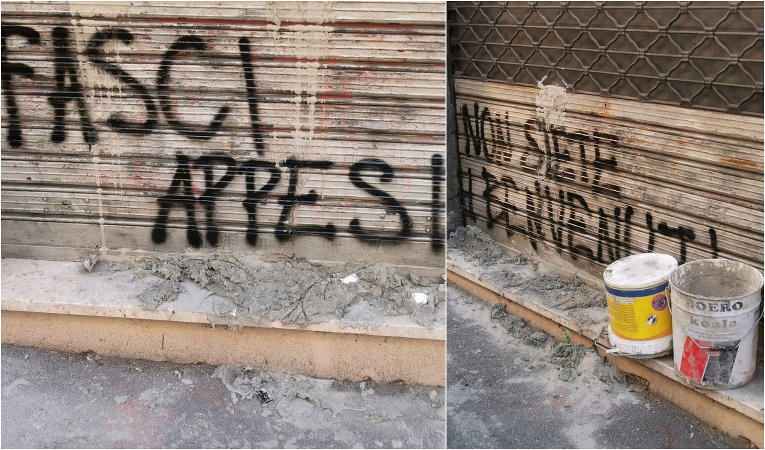 CasaPound, vandalizzata la sede di Genova: bloccata la saracinesca