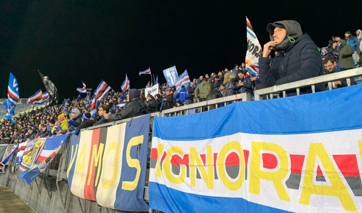 Sampdoria, quasi esaurito il settore ospiti di Bergamo per sabato