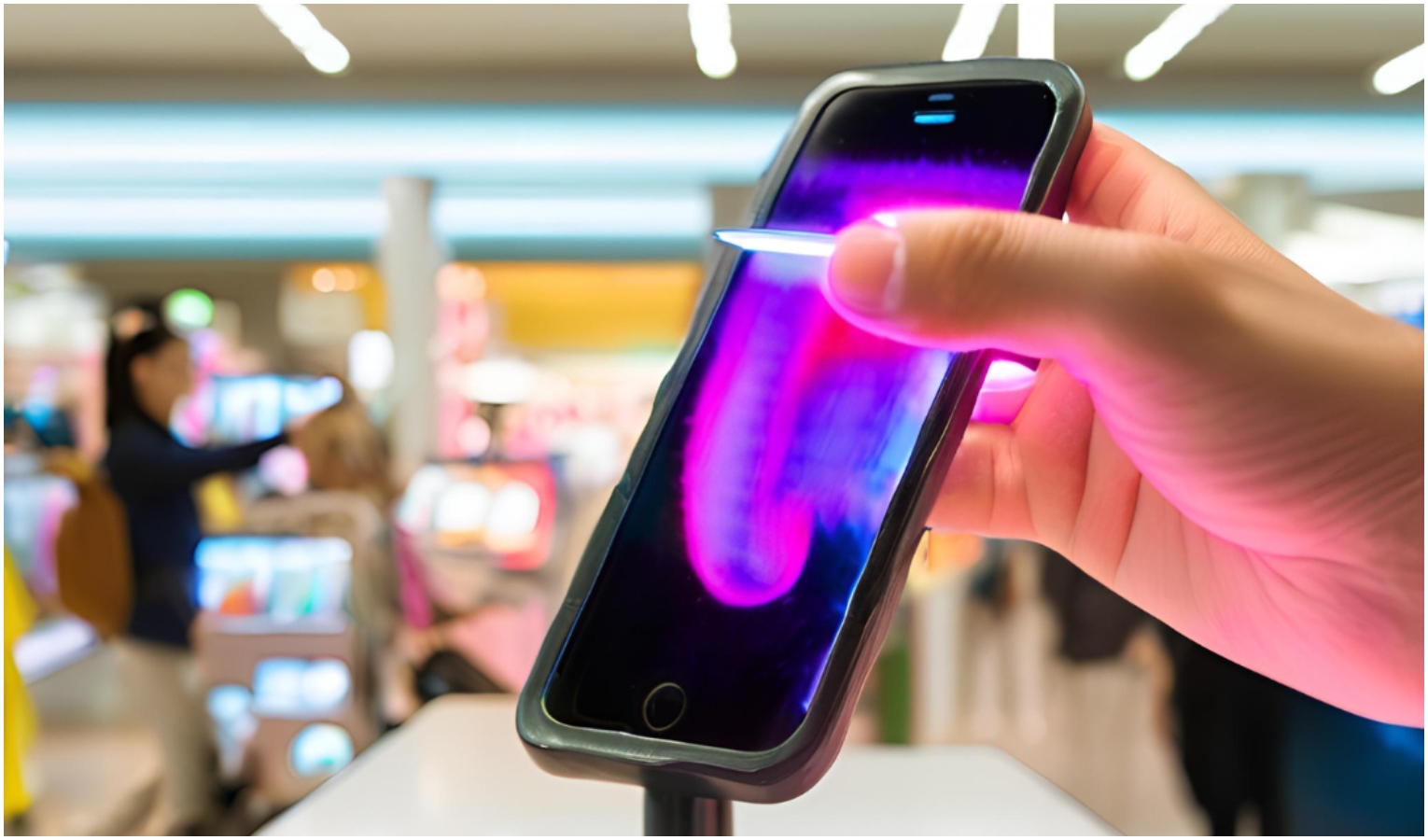 Un cellulare rubato in un centro commerciale