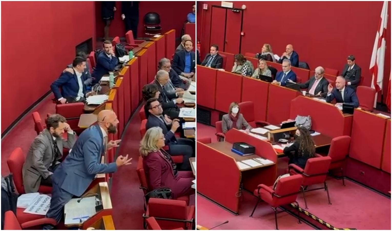 Una lite tra politici