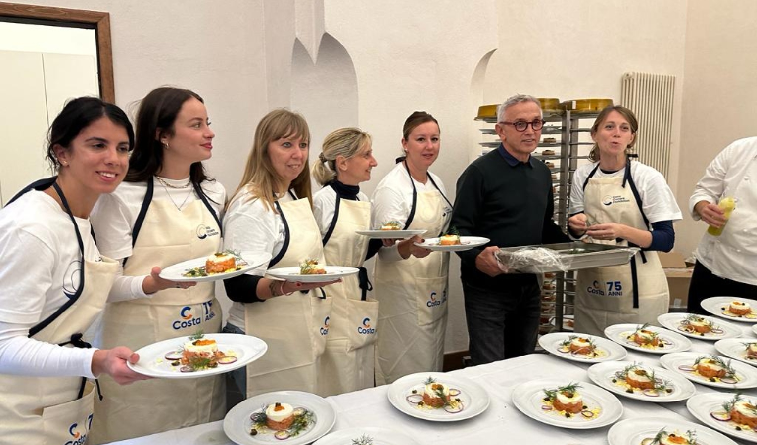 Lo chef Barbieri cucina per gli ospiti di Sant'Egidio: ecco il menù