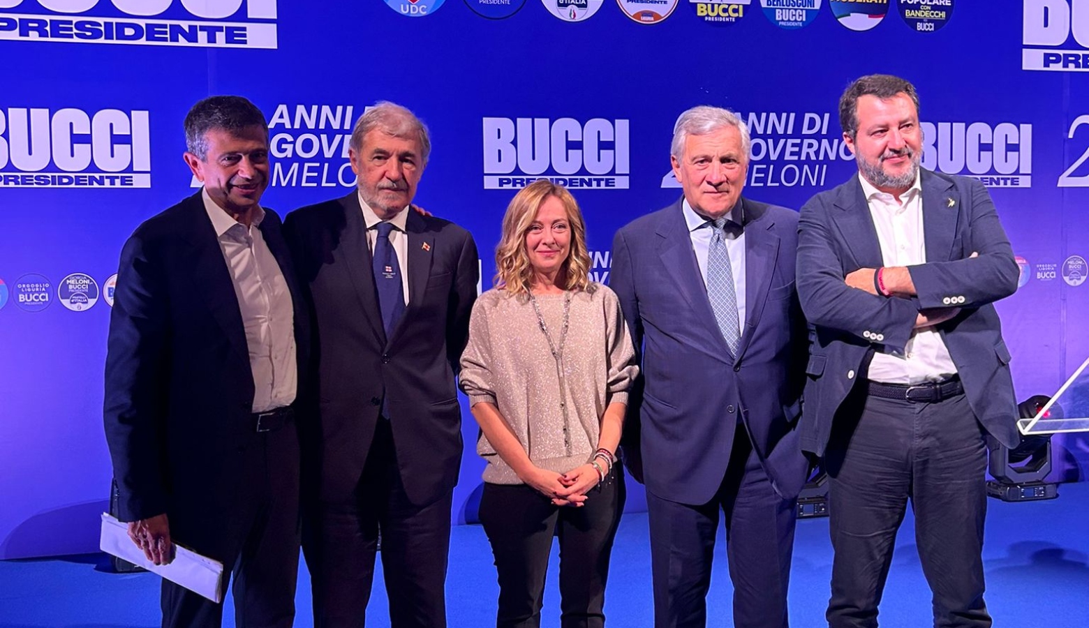 Comizio finale per Bucci: 
