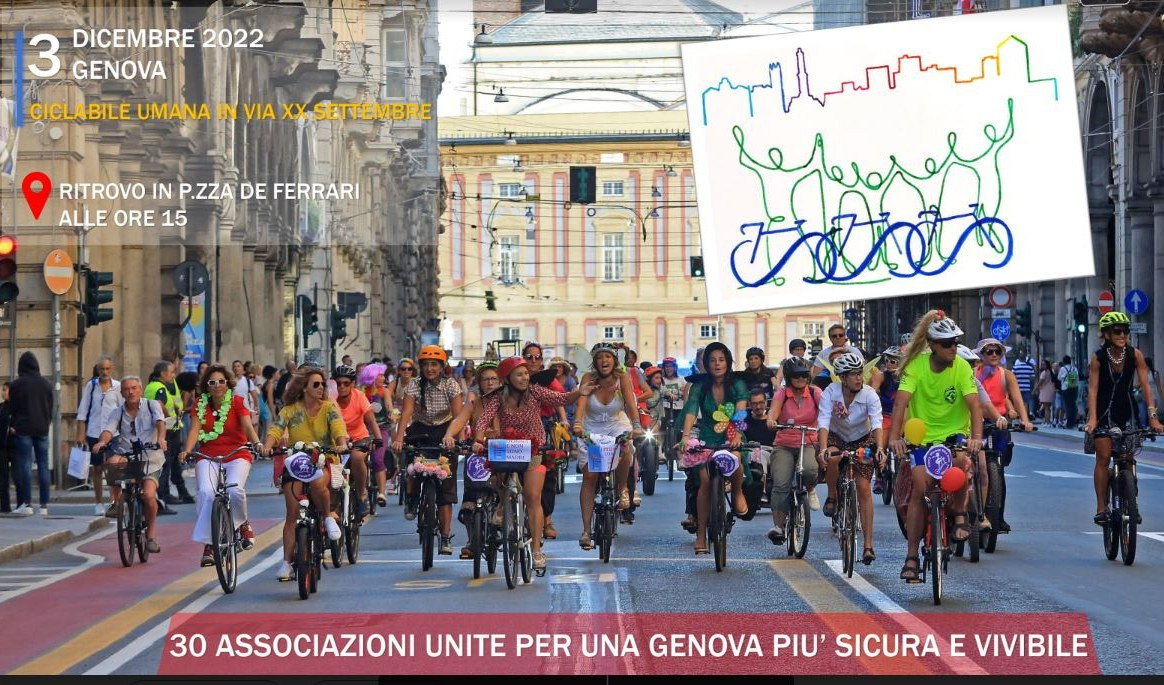 A Genova una ciclabile umana per una strada più sicura