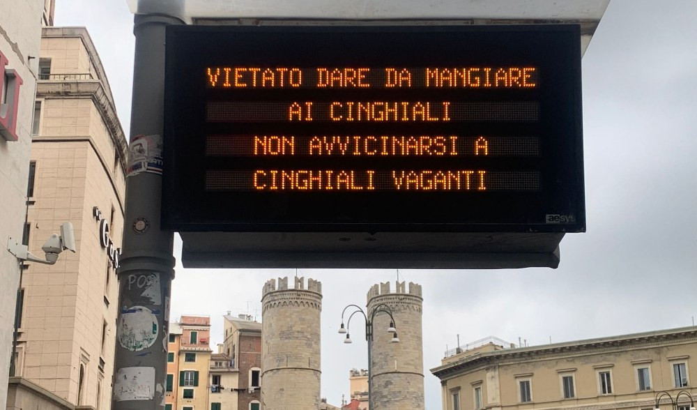 Genova, avvisi alle fermate del bus: 