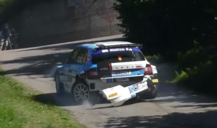 Rally di Alba, subito problemi per Ciuffi e De Tommaso