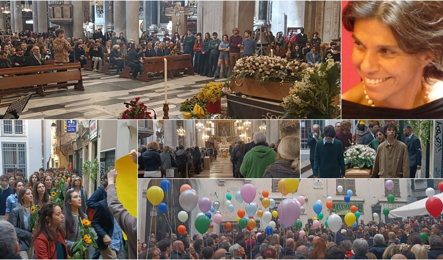 Genova, basilica delle Vigne strapiena d'amore per l'addio a Clizia Nicolella