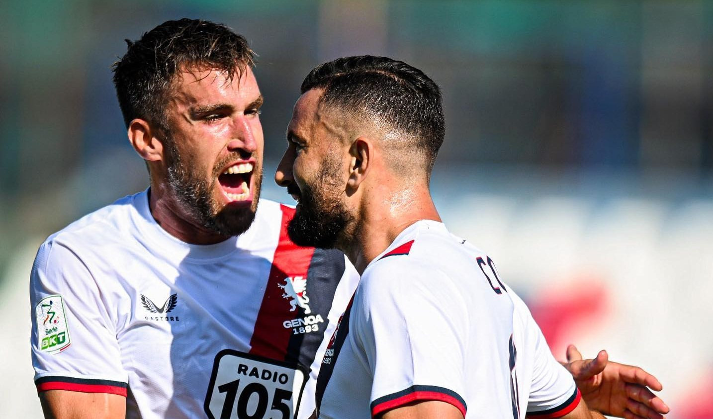 Il Genoa rallenta a Como: 2-2. Bari ora a -4 punti 