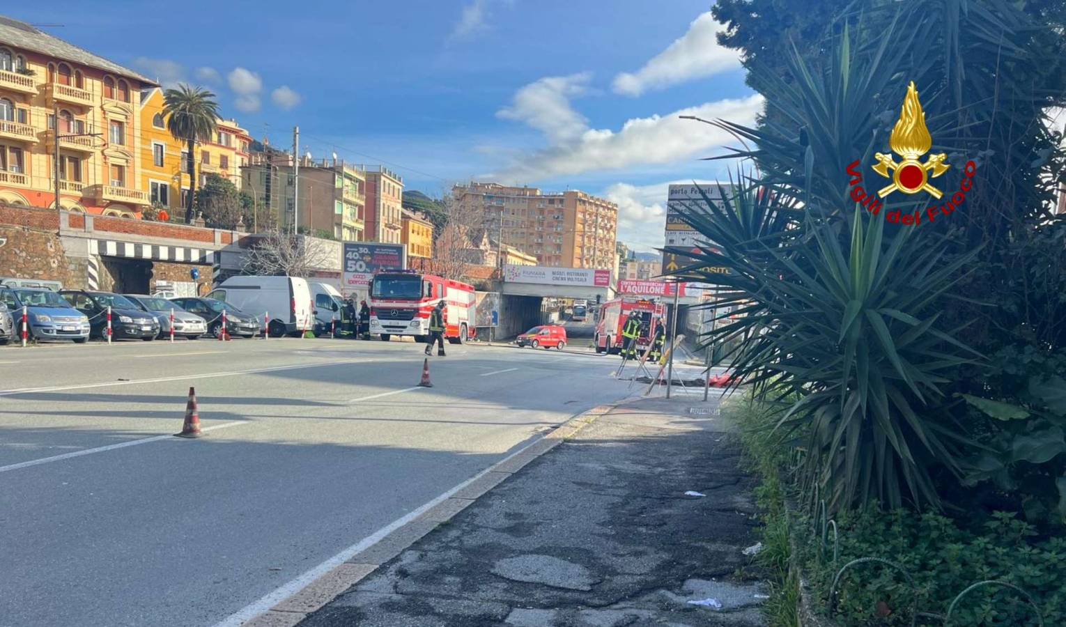 Genova, fuga di gas in via Ronchi: viabilità ripristinata 