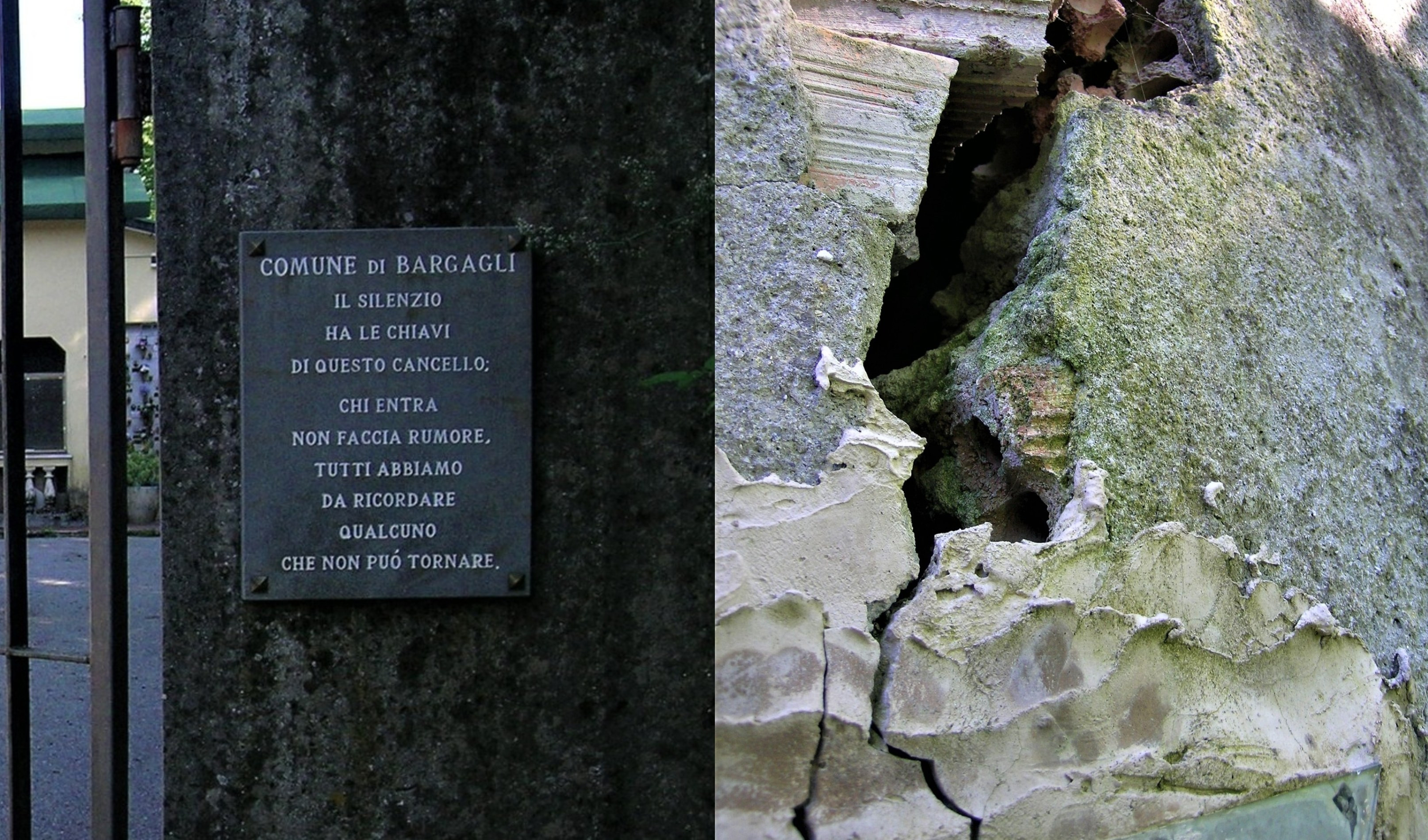 Bargagli, terremoto danneggia il cimitero. Il sindaco: 