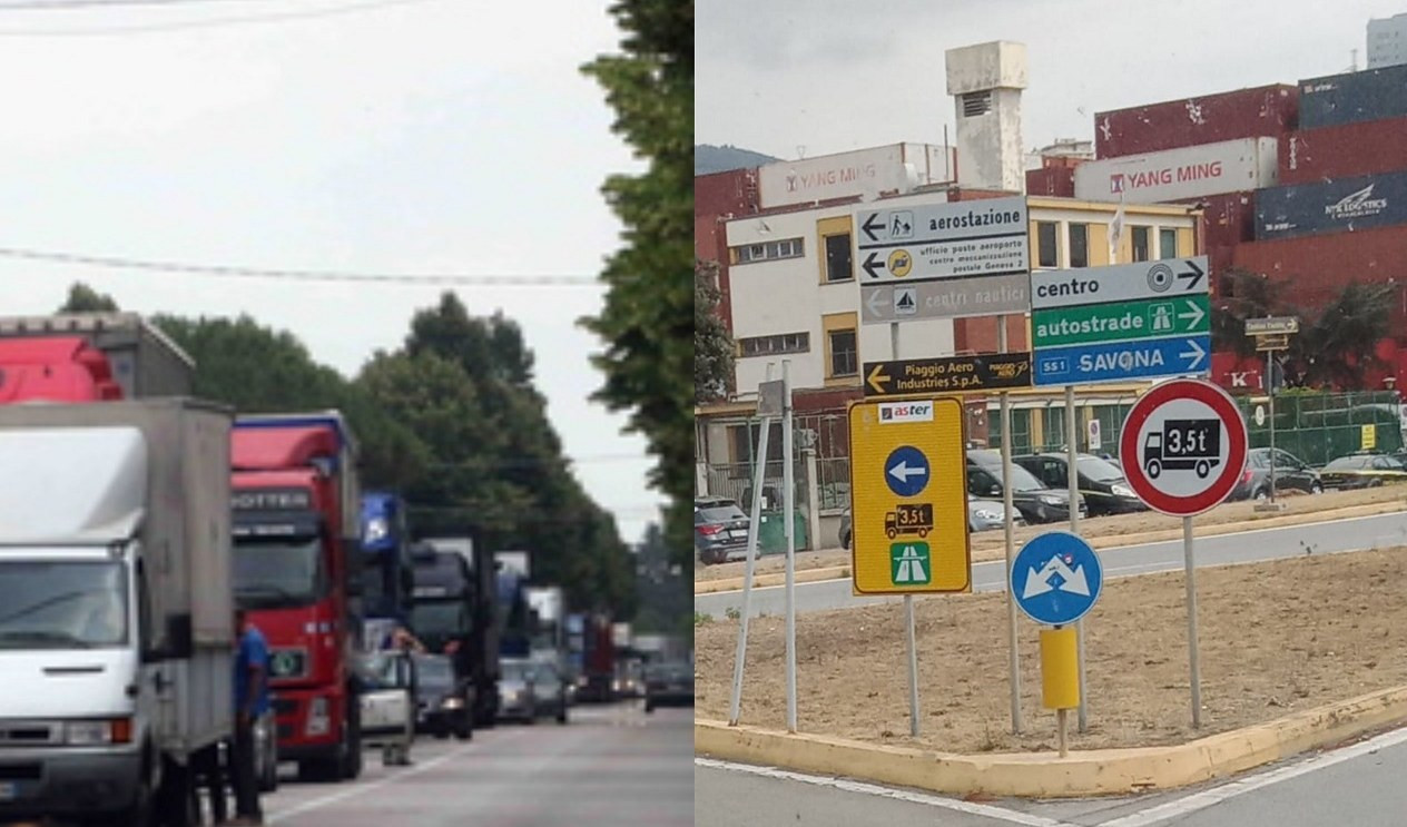 Divieti di peso su rampe per aeroporto di Genova, autotrasportatori: 