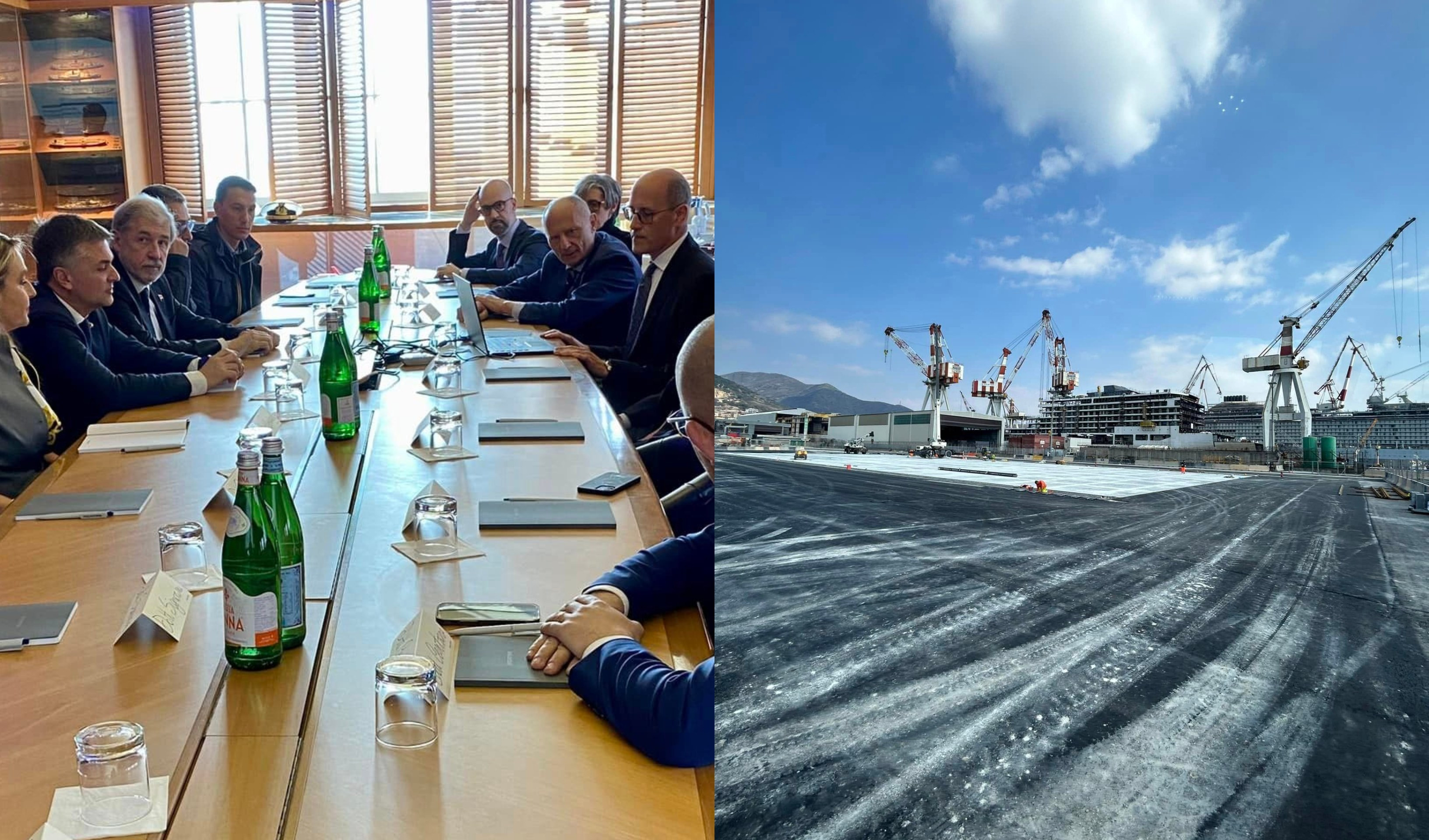 Ribaltamento Fincantieri, il viceministro Rixi visita lo stabilimento