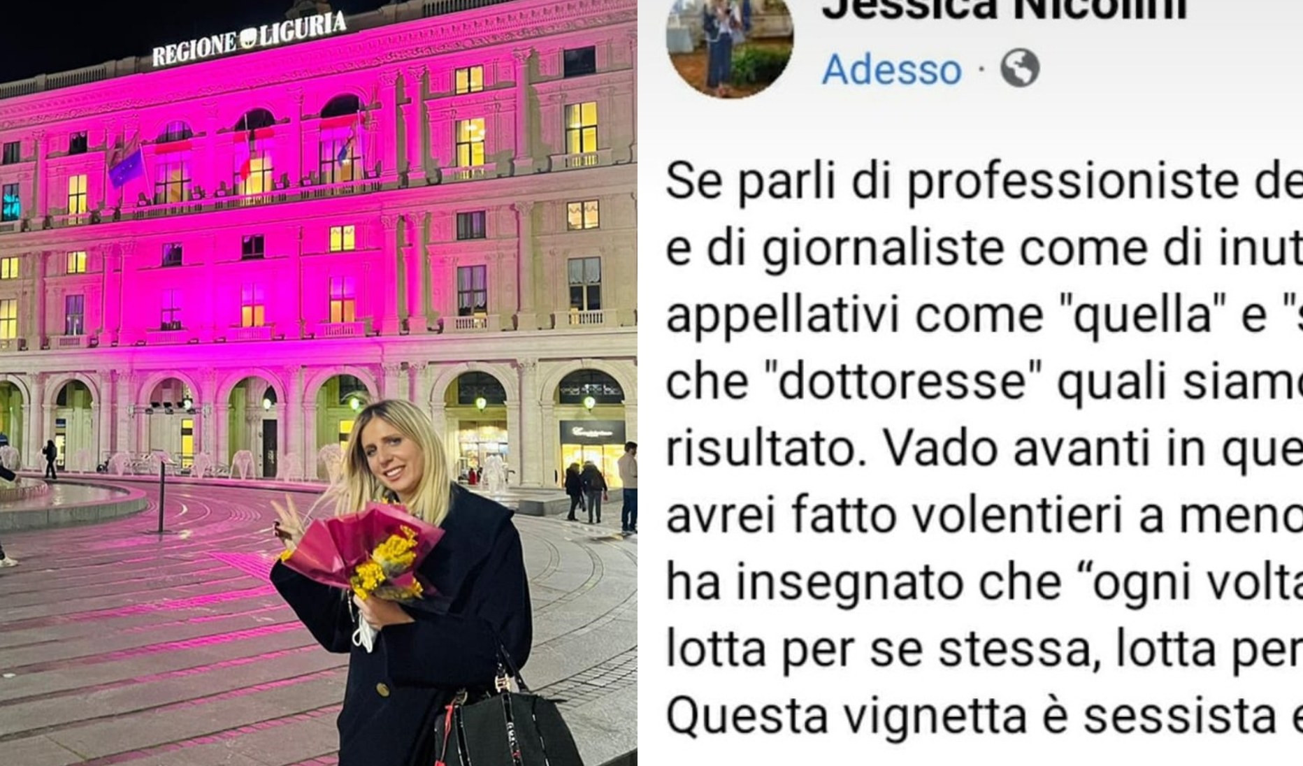 Attacco sessista a ufficio stampa di Toti, autore del meme si scusa e lo cancella