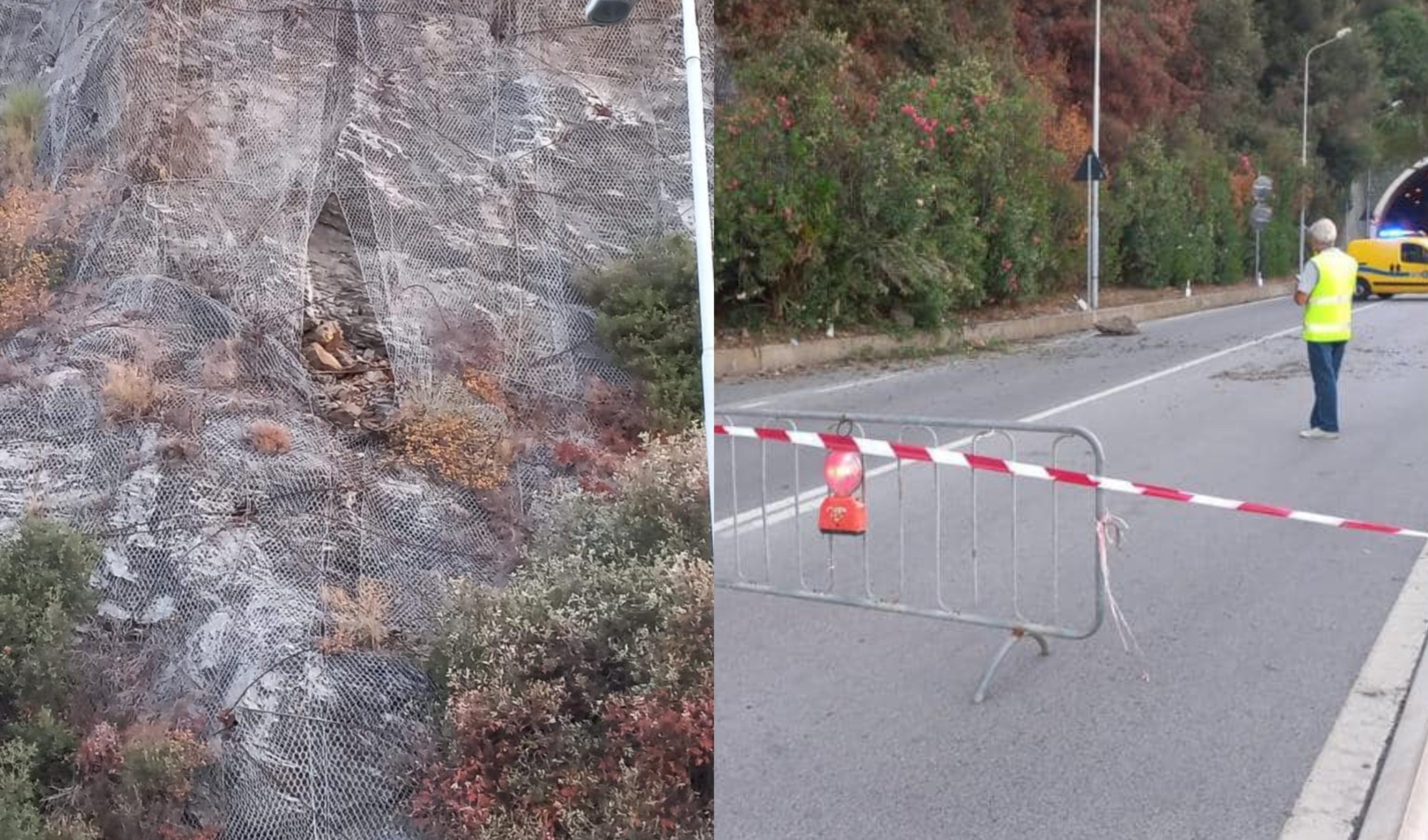 Frane sull'Aurelia, galleria Pizzo chiusa in caso di allerta gialla e pioggia: rischio isolamento per Arenzano