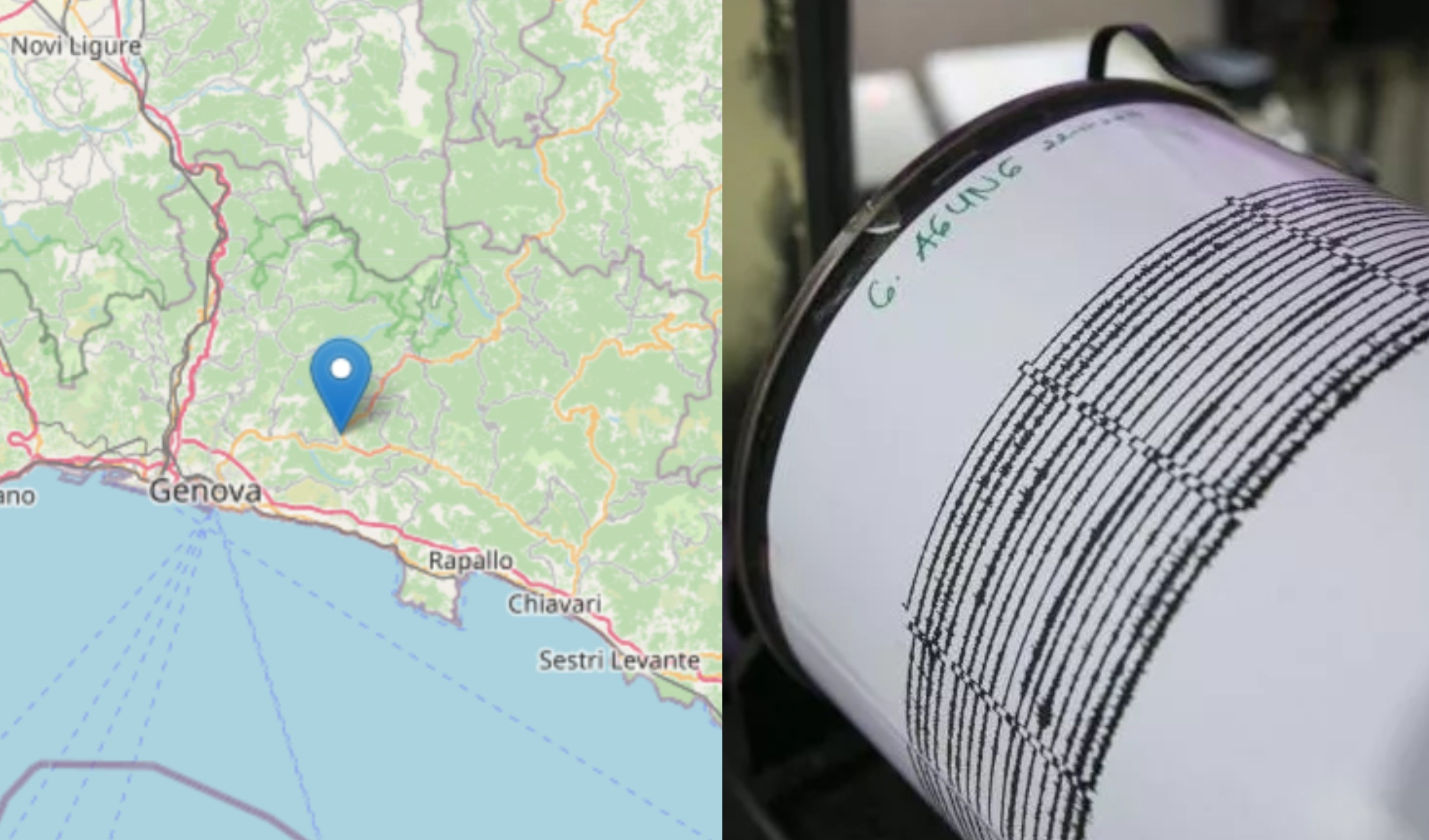 Nuovo terremoto a Bargagli: la scossa di magnitudo 2.2 