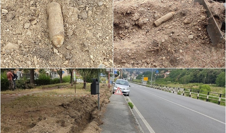 Bomba inesplosa a Serra Riccò, è il giorno della rimozione