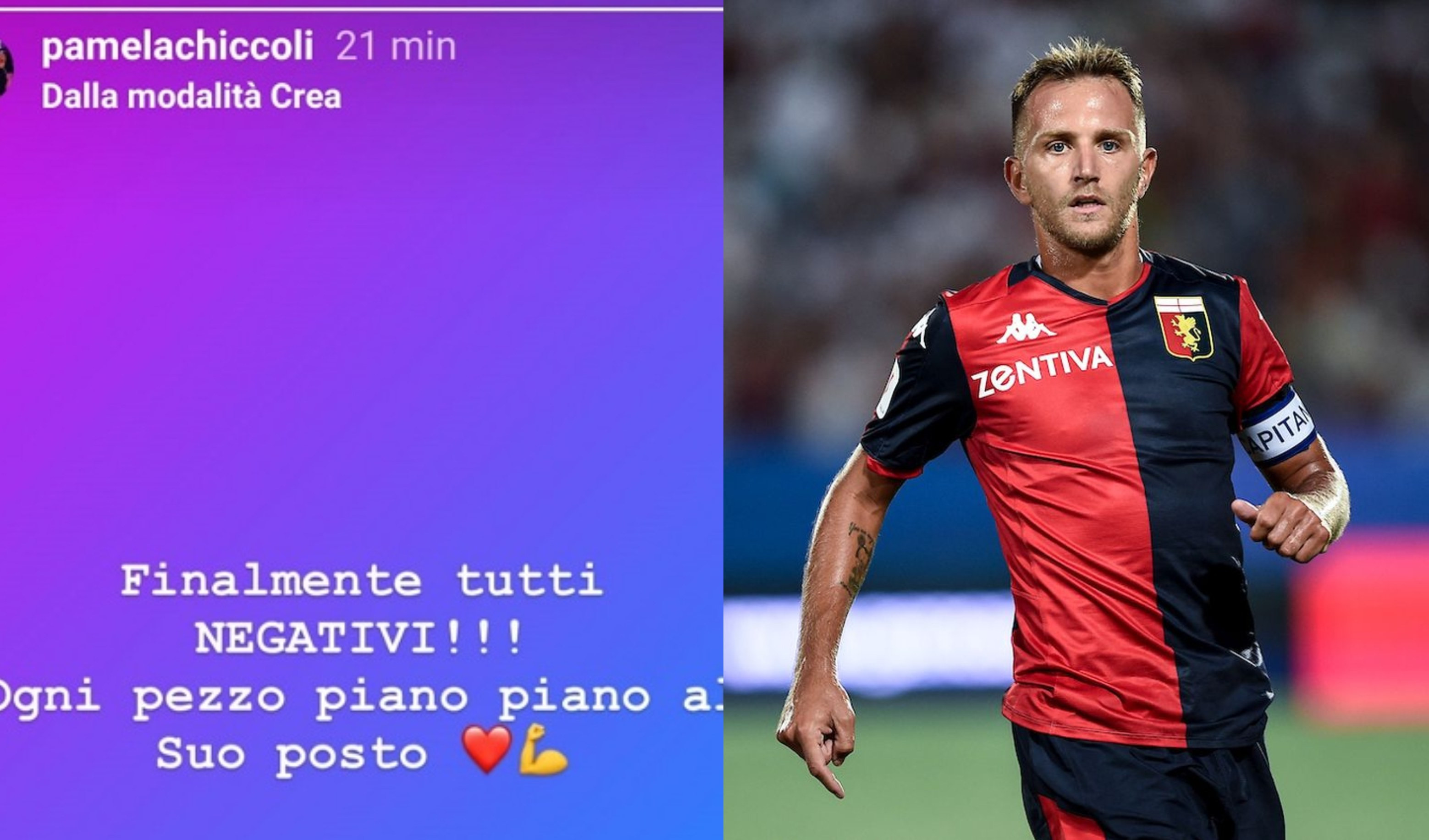 Genoa, Criscito negativo al Covid