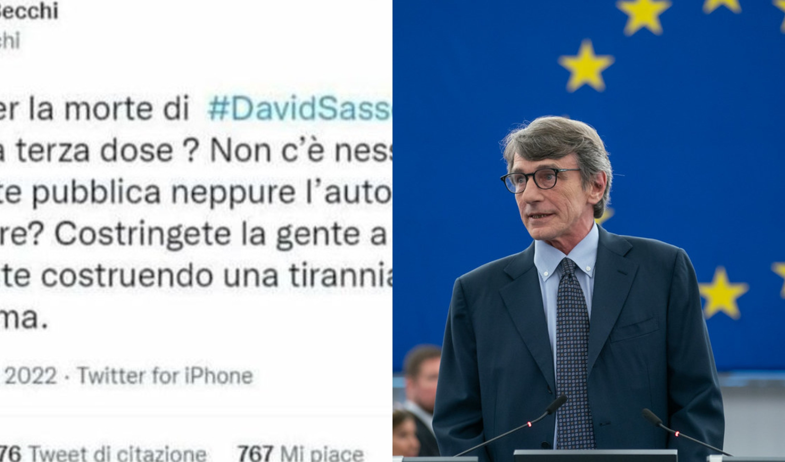 Morte Sassoli, frasi choc del prof. Becchi: Unige prende le distanze