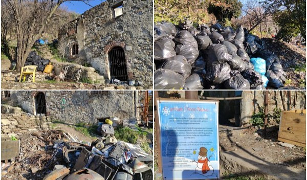 Rifiuti e degrado sull'acquedotto di Genova: la crociata di una cittadina