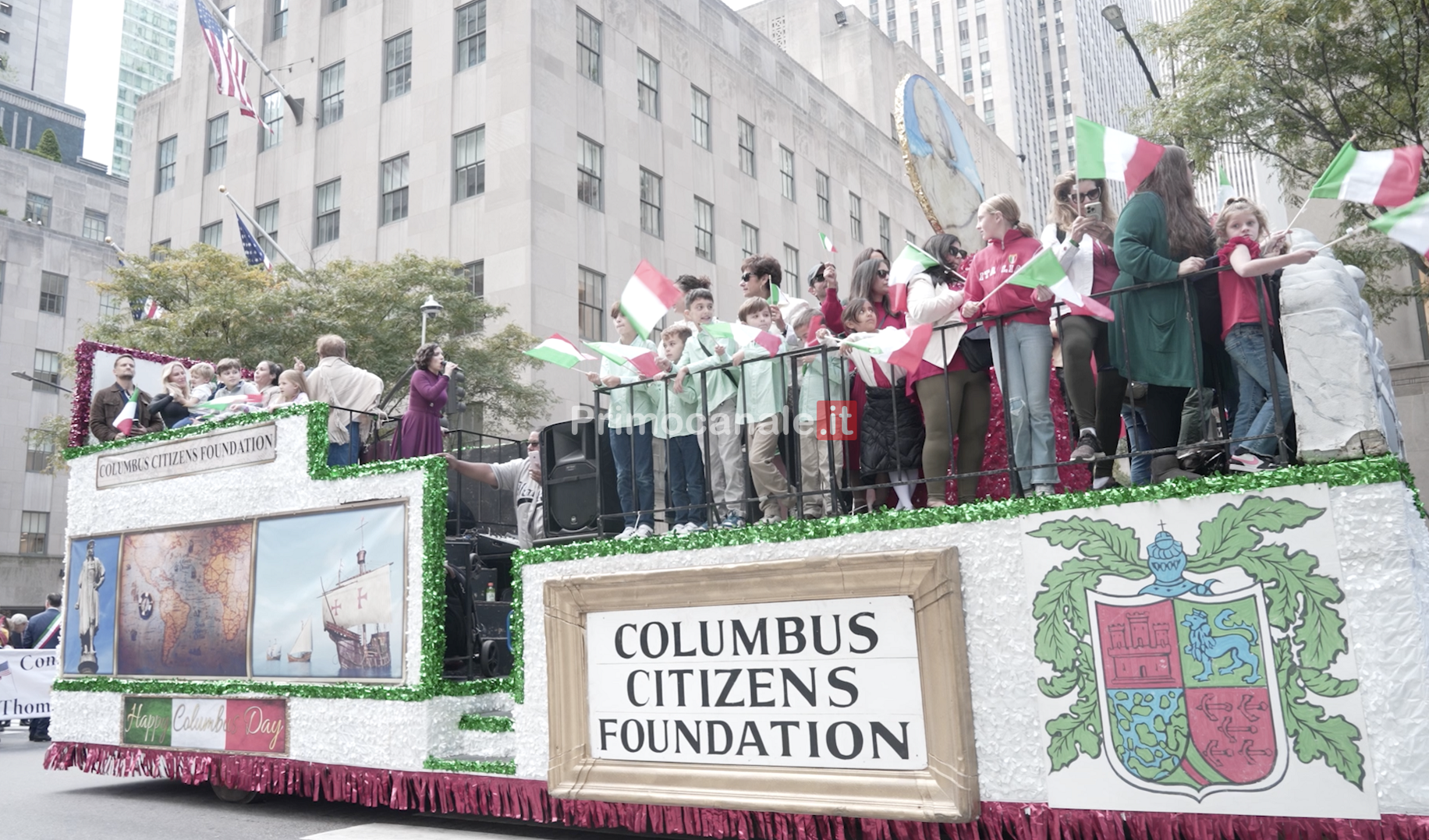 Columbus Day, Primocanale sulla Fifth Avenue in parata a New York