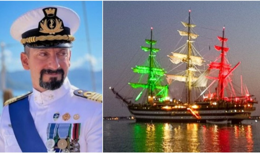 Un altro rapallese alla guida dell'Amerigo Vespucci: è il comandante Romagnoli