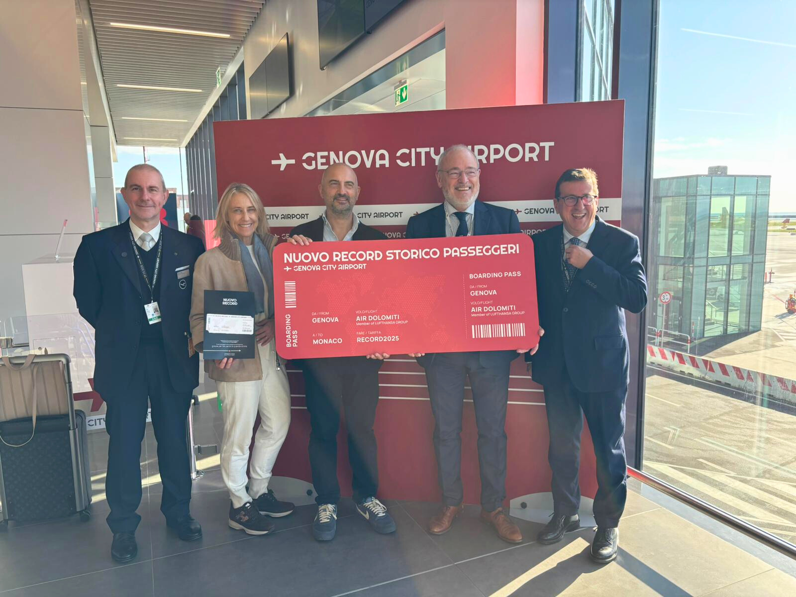 Storico traguardo per l'Aeroporto di Genova: superato il record di passeggeri