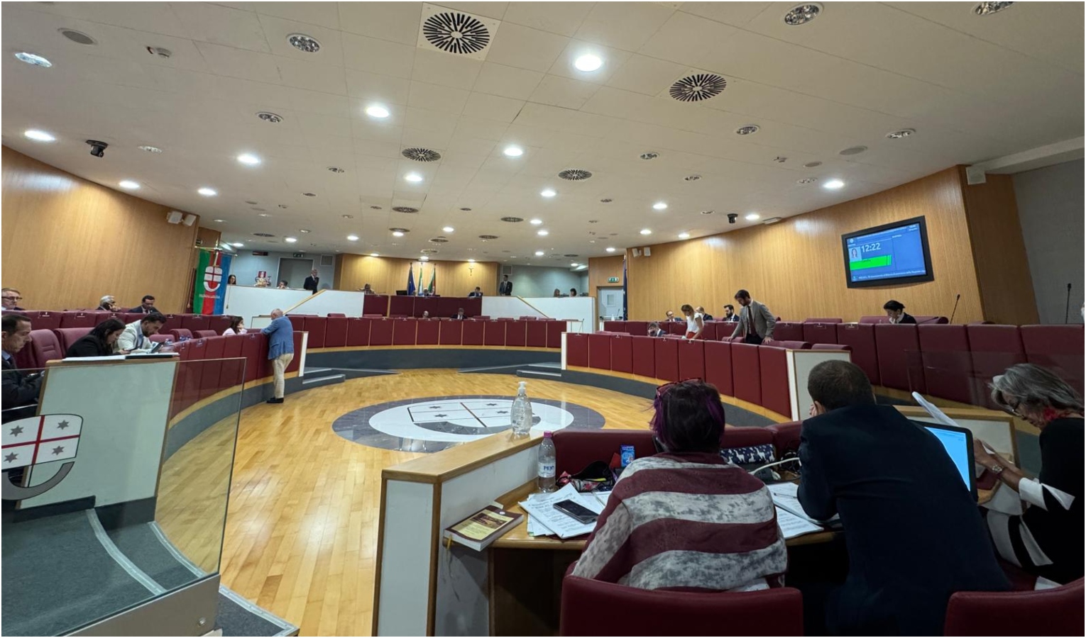 L'aula del consiglio regionale di Regione Liguria