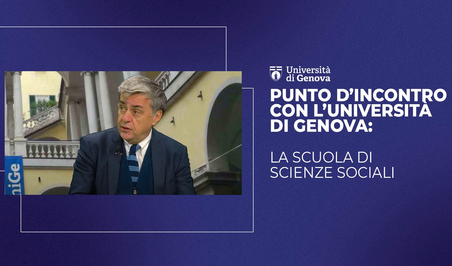 Punto d'incontro con l'Università di Genova, la Scuola di Scienze Sociali