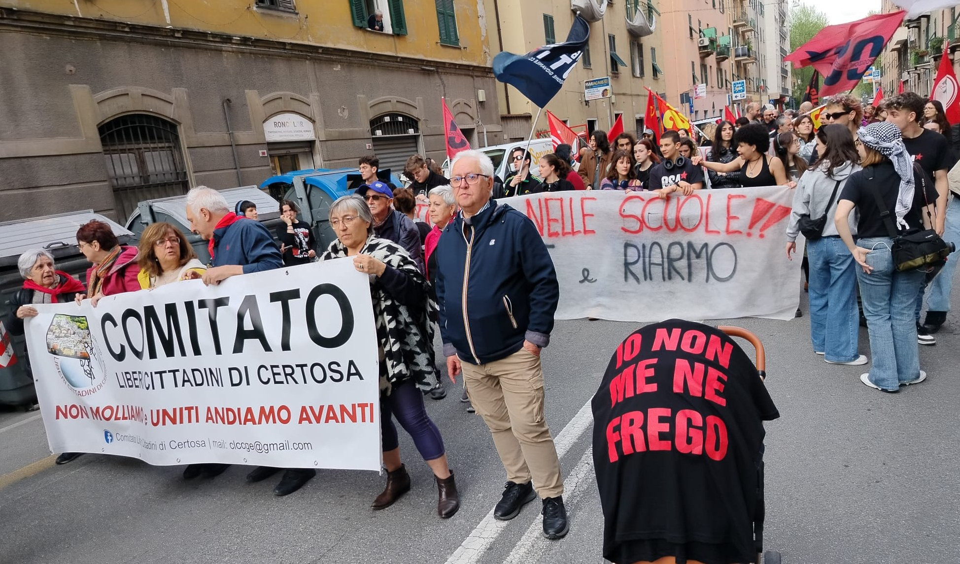 25 Aprile: in mille al corteo Antifascista dei Comitati in Valpolcevera