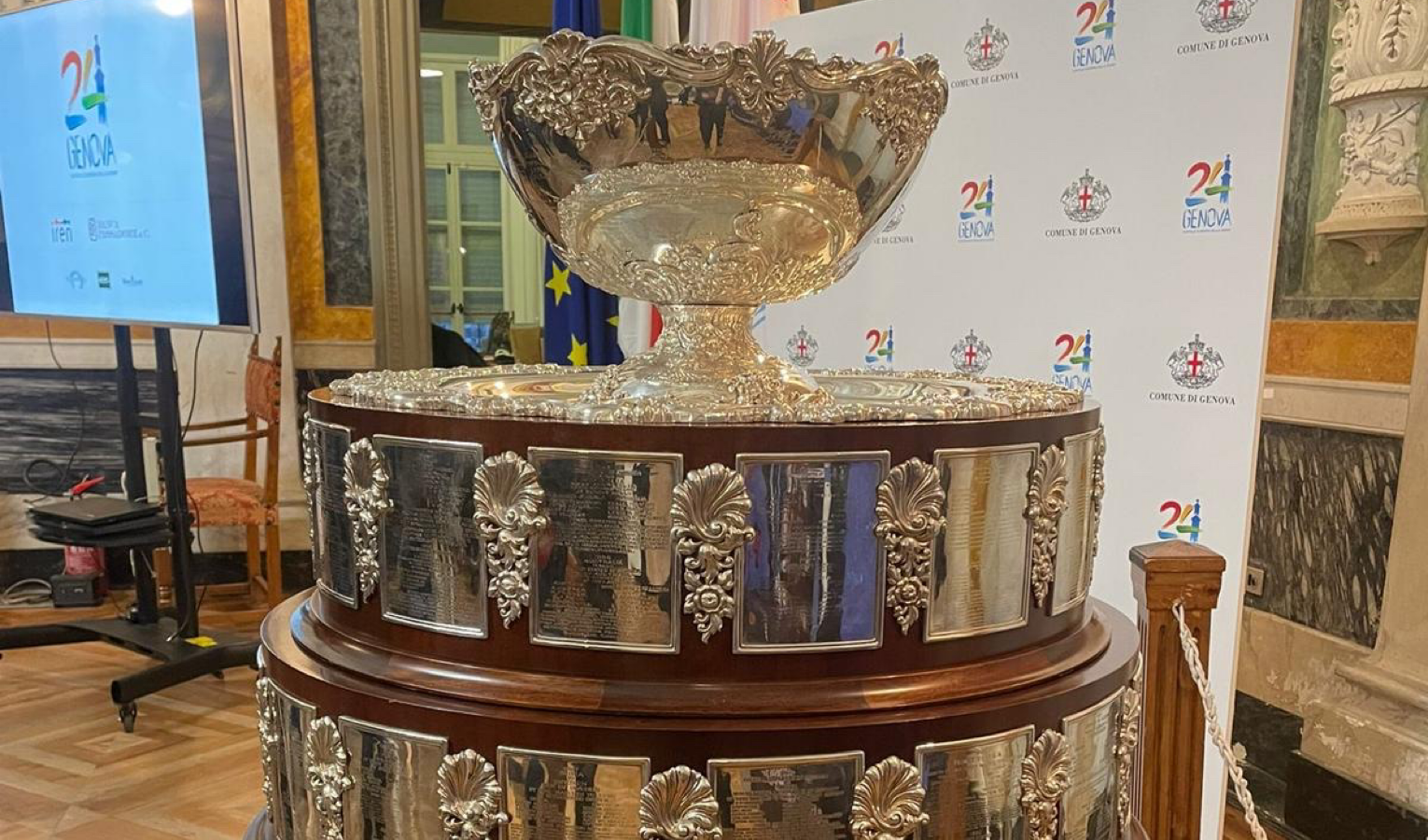 Genova capitale dello sport, la Coppa Davis brilla a Tursi