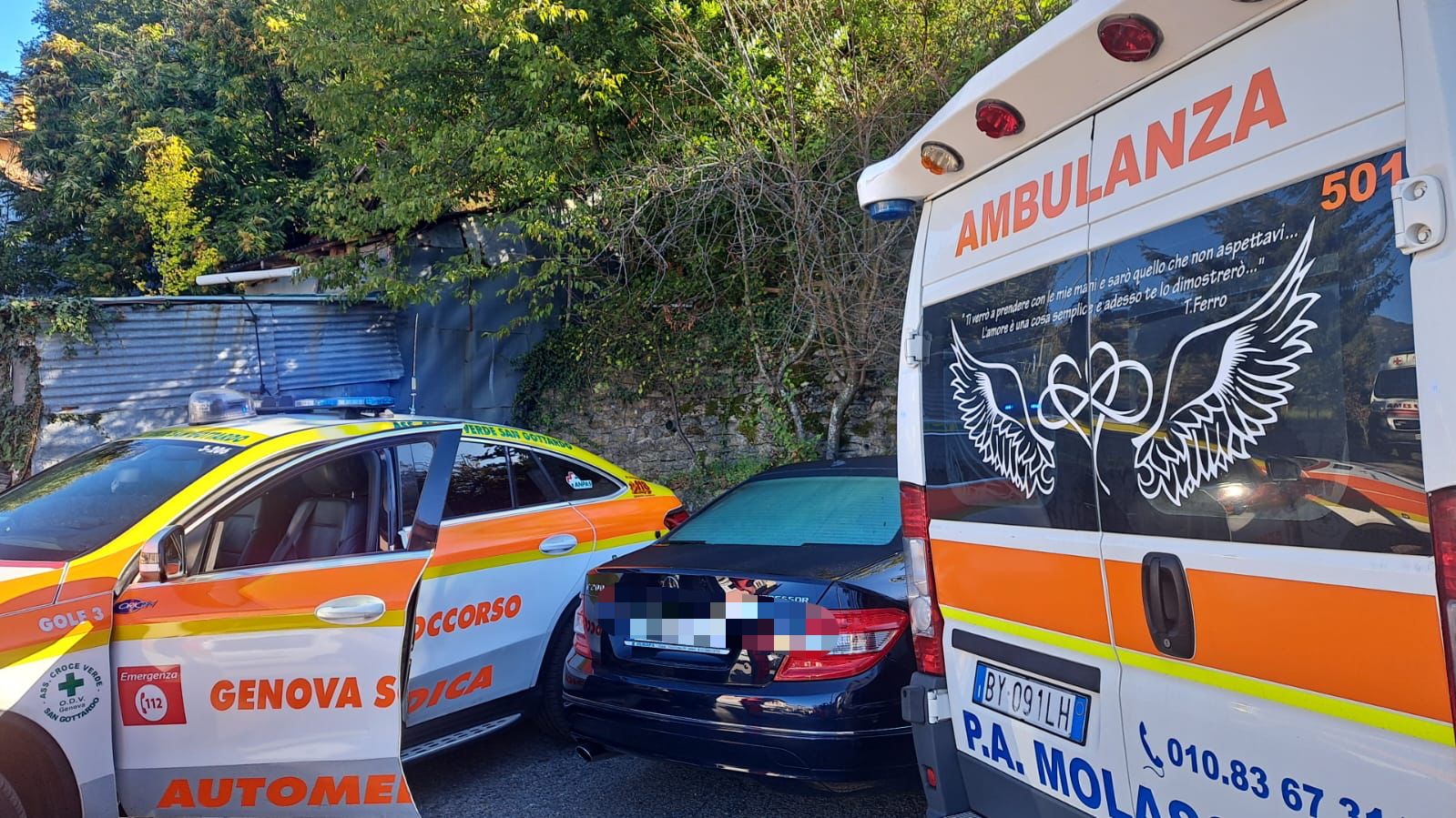 Aggressione con machete a Davagna, ferito un passante: è grave