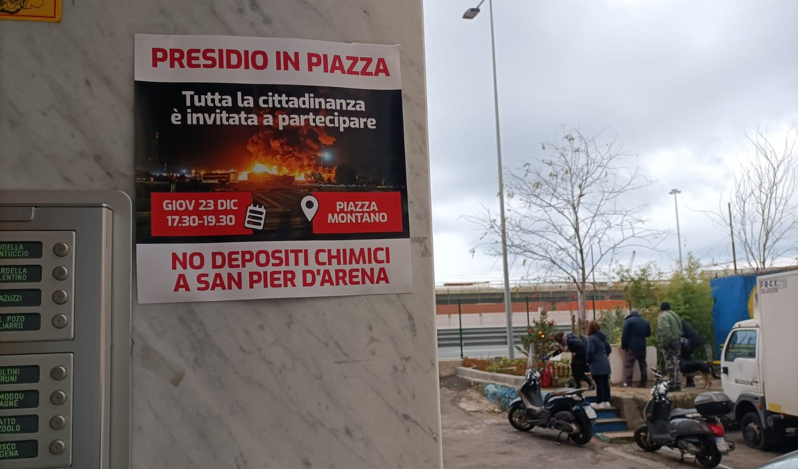 Depositi chimici, protesta contro lo spostamento