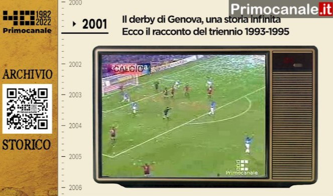 Dall'archivio storico di Primocanale, il racconto dei derby Genoa-Samp