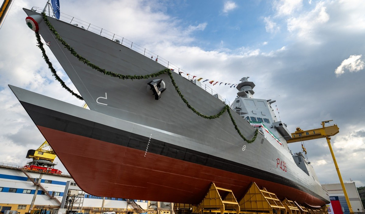 Fincantieri, varato a Riva Trigoso il pattugliatore 