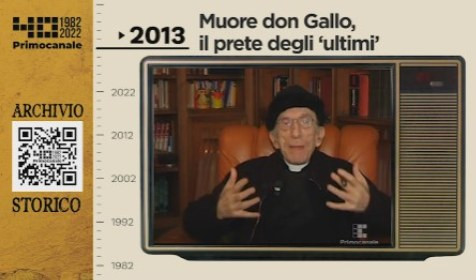 Dall'archivio storico di Primocanale, 2013: addio a Don Gallo