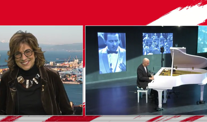Marta Brusoni e il maestro Chiappa a Primocanale