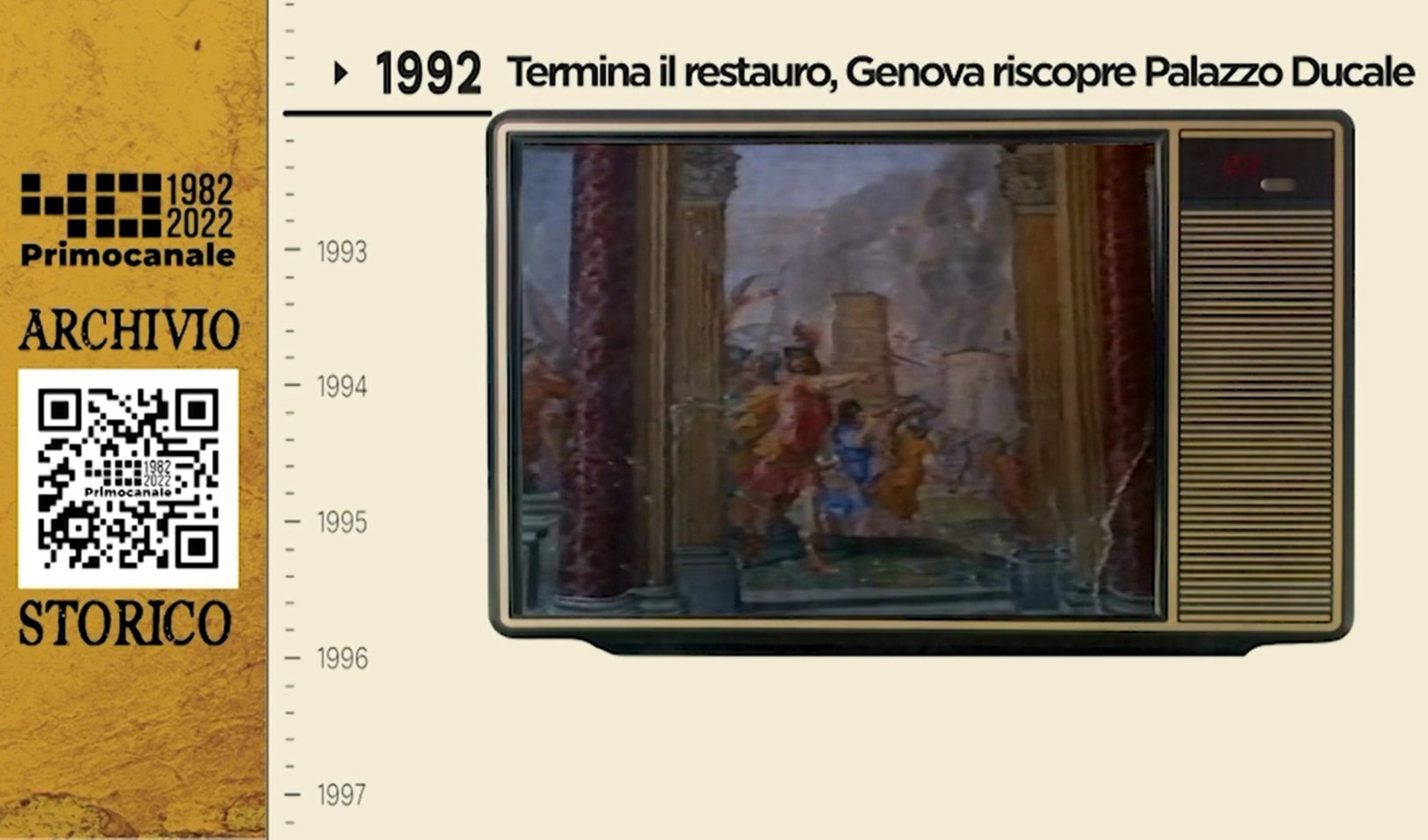 Dall'archivio storico di Primocanale, 1992: riecco Palazzo Ducale