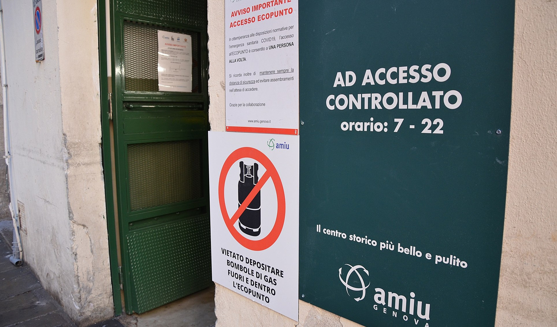 Amiu, un altro ecopunto del Centro Storico ad accesso controllato 