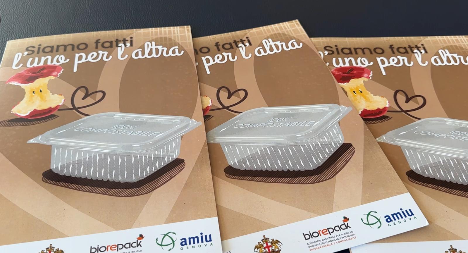 Rifiuti, a Genova i contenitori in bioplastica vanno buttati nell'umido