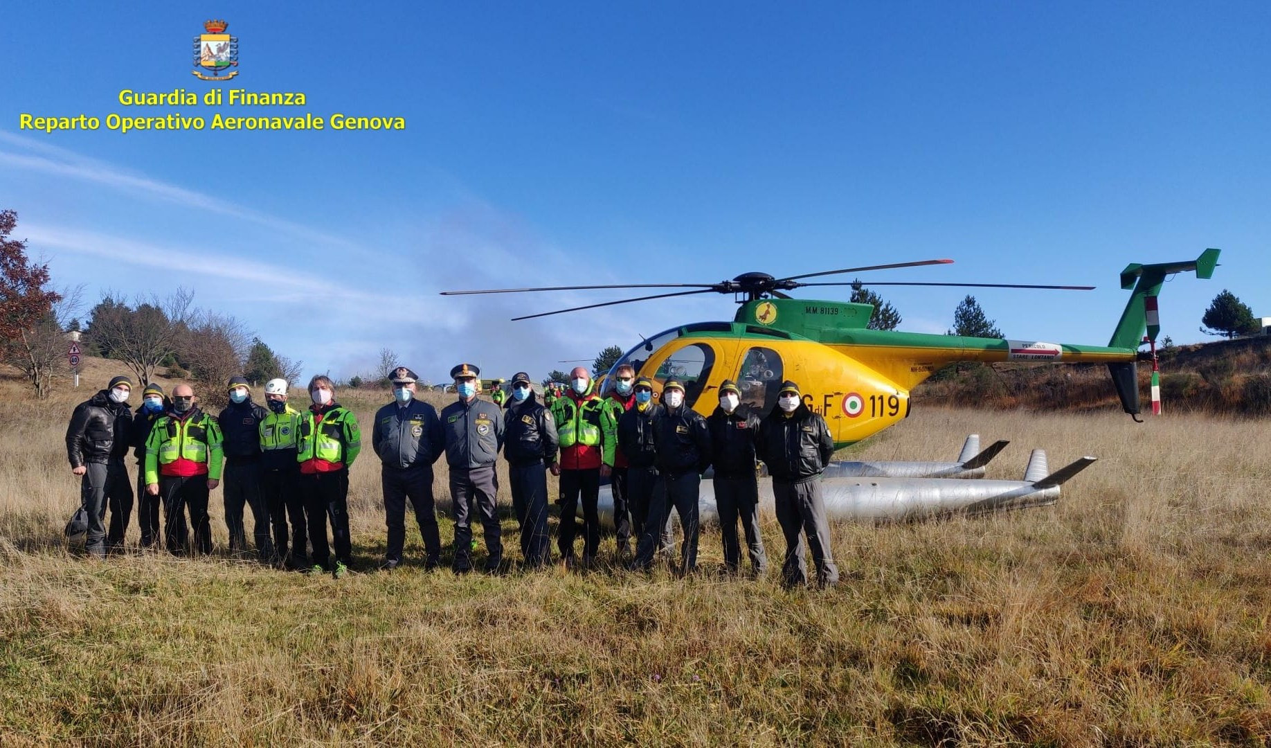 Esercitazione congiunta guardia di finanza Genova e soccorso alpino: per la prima volta in Liguria con l'ausilio degli elicotteri 