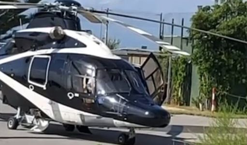Genova, visita in elicottero di Alberto di Monaco per incontrare Renzo Piano