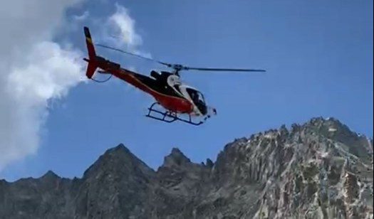 Sampdoria, gita in elicottero sul ghiacciaio