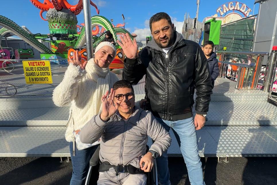 Scappata dalla Siria con un figlio disabile, il coraggio di Rima per il sorriso di Abdul