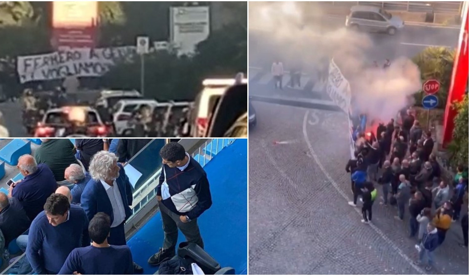 Sampdoria, ultras contestano Ferrero sotto l'albergo del ritiro: 