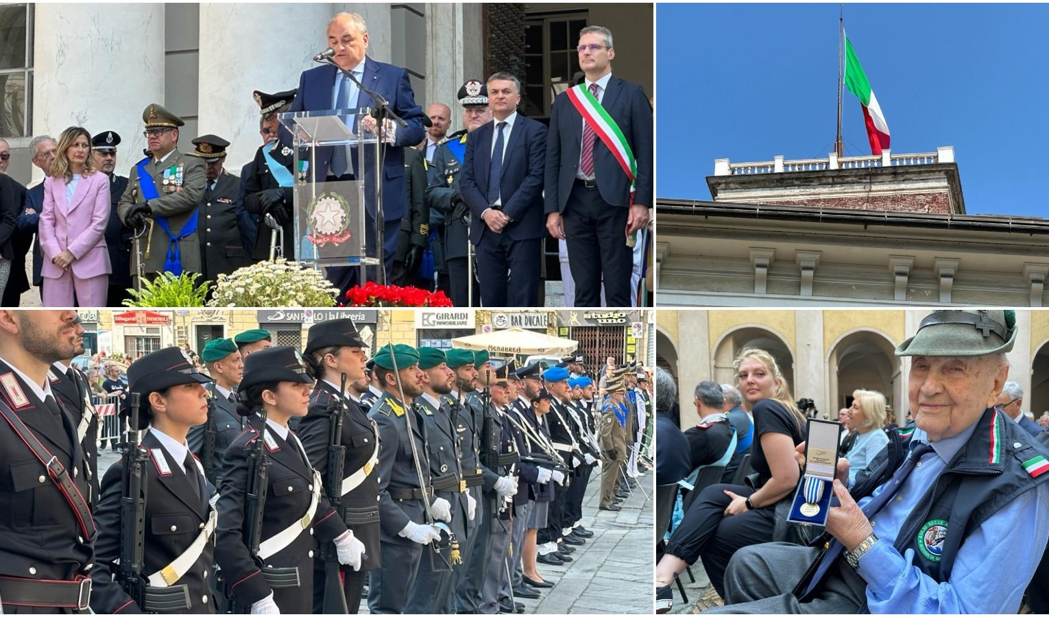 Festa Repubblica, il tricolore sventola sulla torre del Ducale