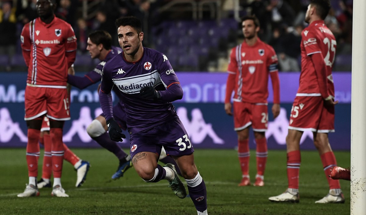 La Sampdoria si ferma a Firenze, finisce 3 a 1 al Franchi