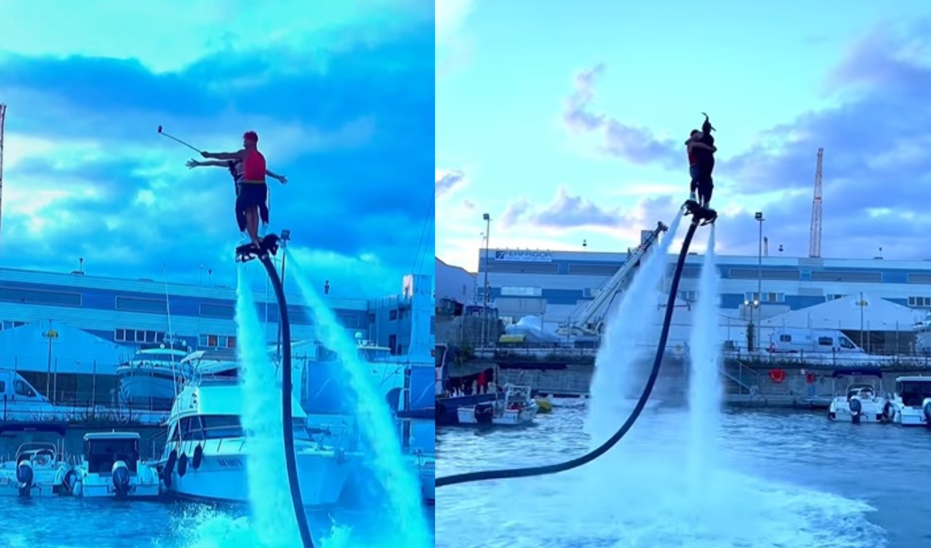 Al Salone Nautico lo sport preferito di chi ha lo yacht: ecco il flyboard