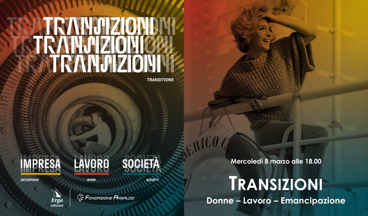 Fondazione Ansaldo, l'8 marzo la presentazione del libro 'Transizioni. Impresa-Lavoro-Società'
