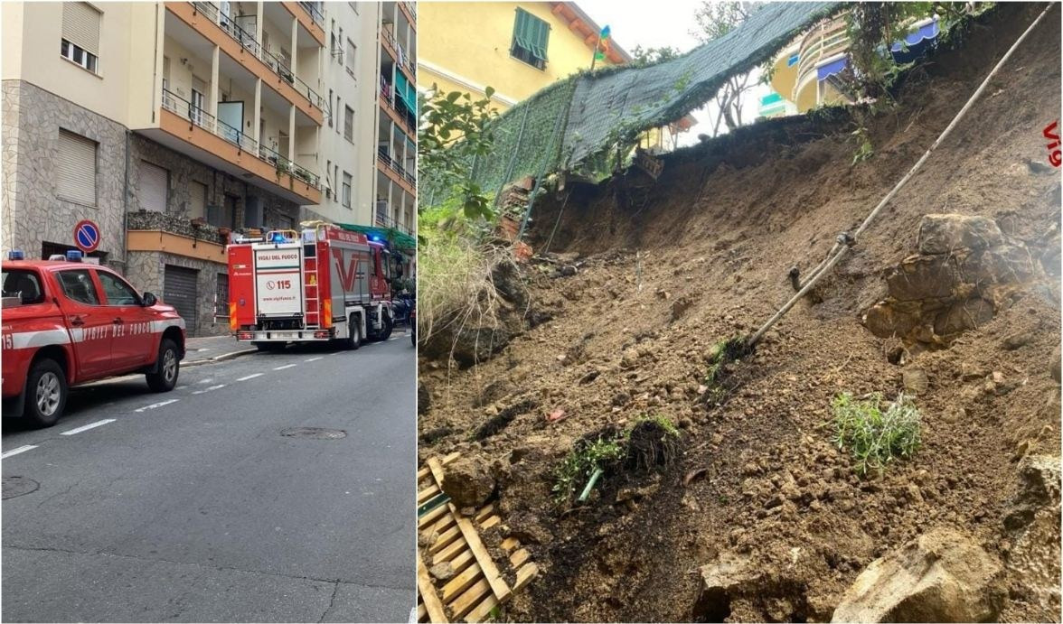 Sanremo: frana su palazzo, una famiglia evacuata