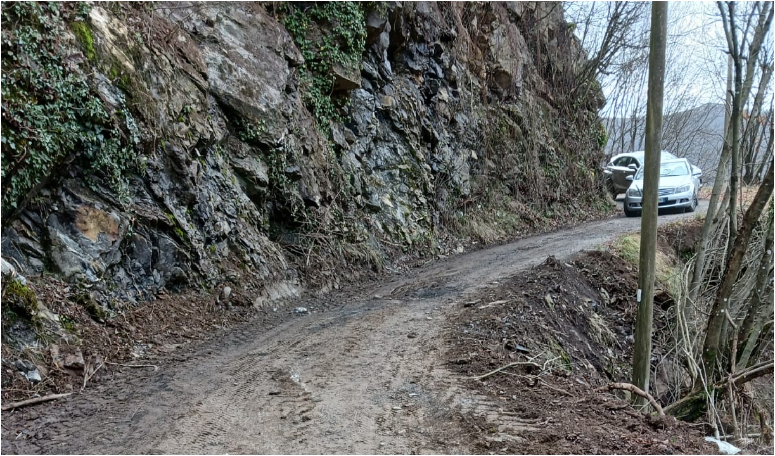 Frana a Torriglia, strada liberata ai mezzi di soccorso