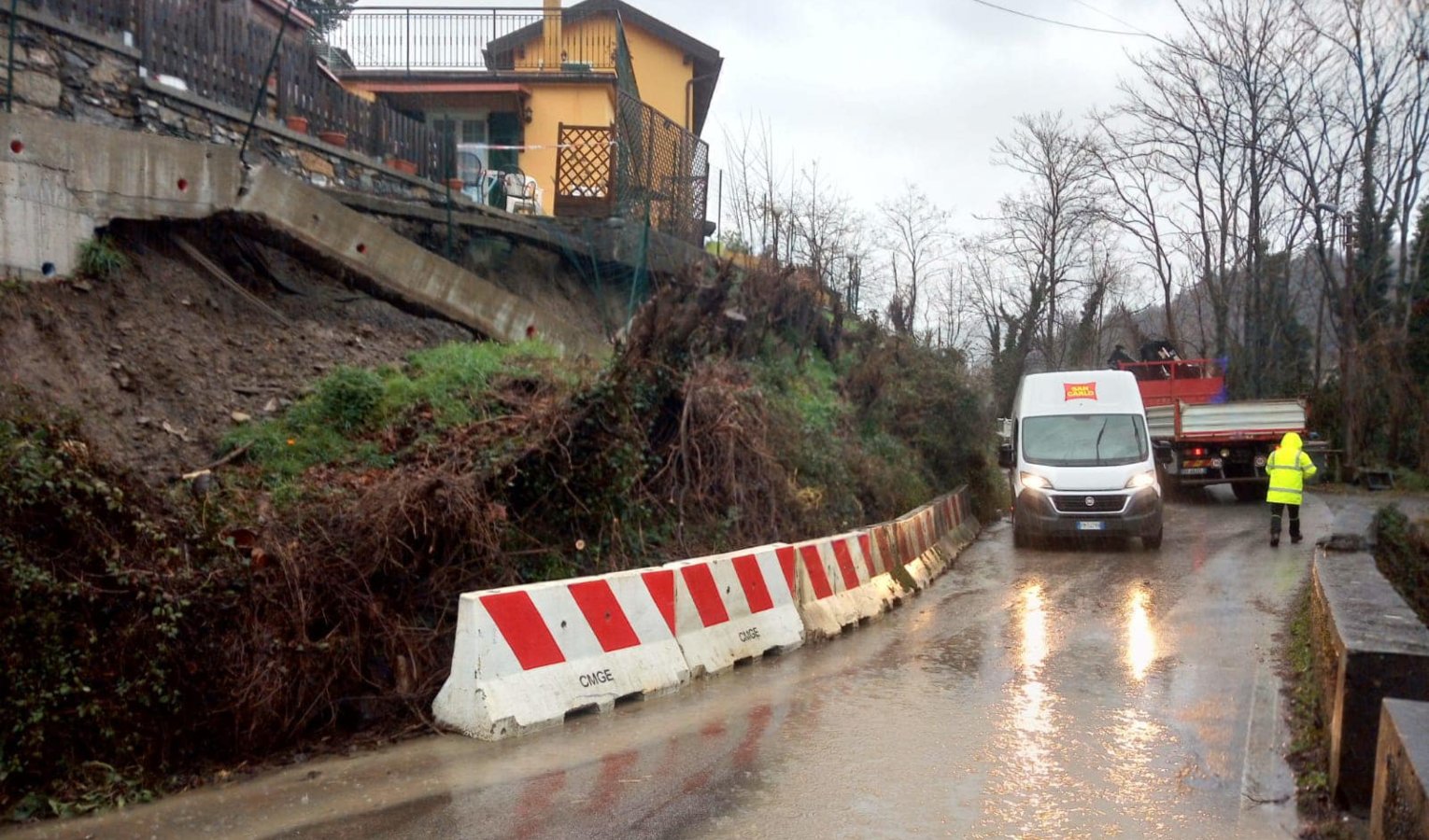 Terreno saturo dalla pioggia: ecco la situazione delle frane in Liguria